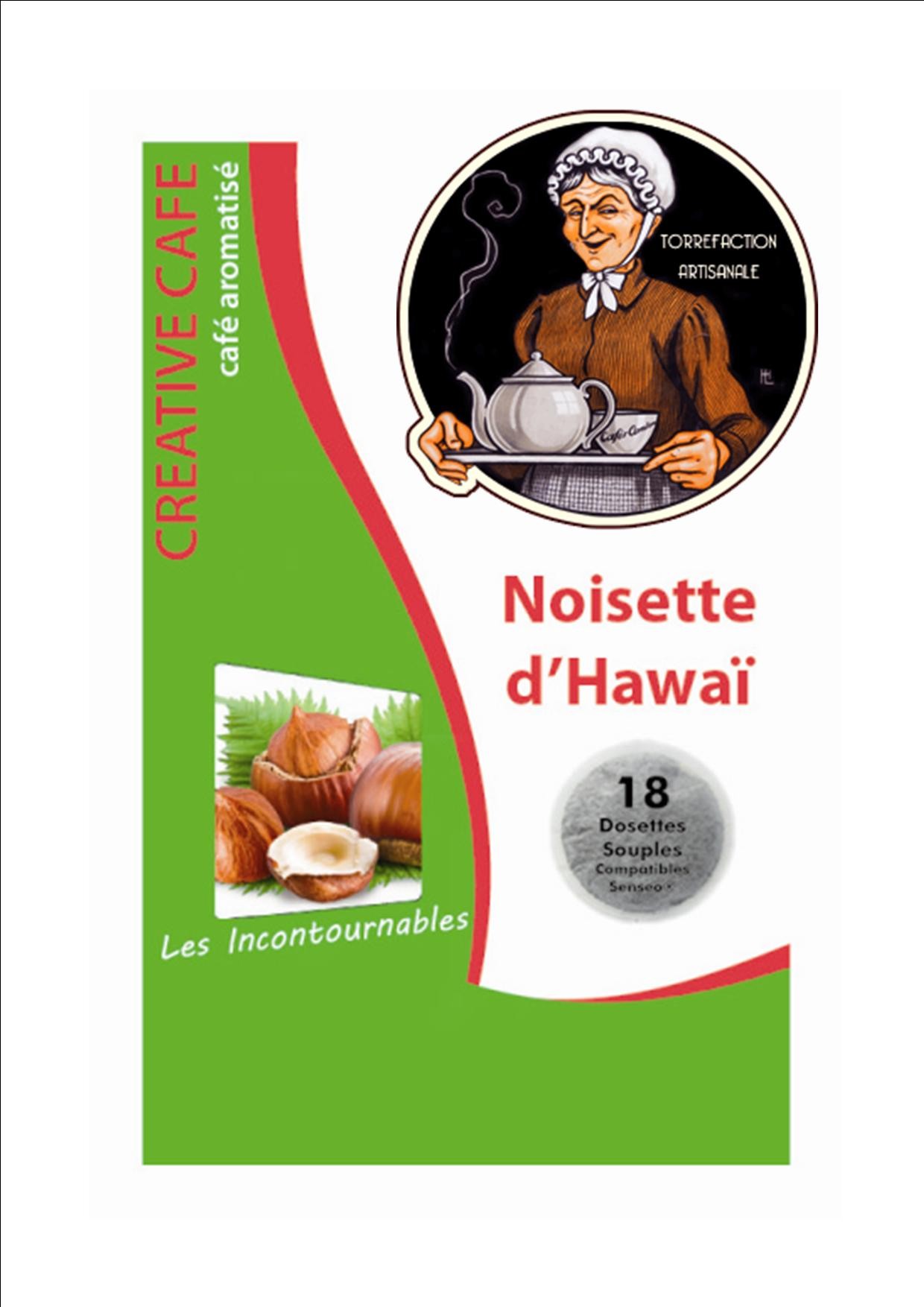 café noisette d'hawai - Aromatisé, Capsules compatible Nespresso